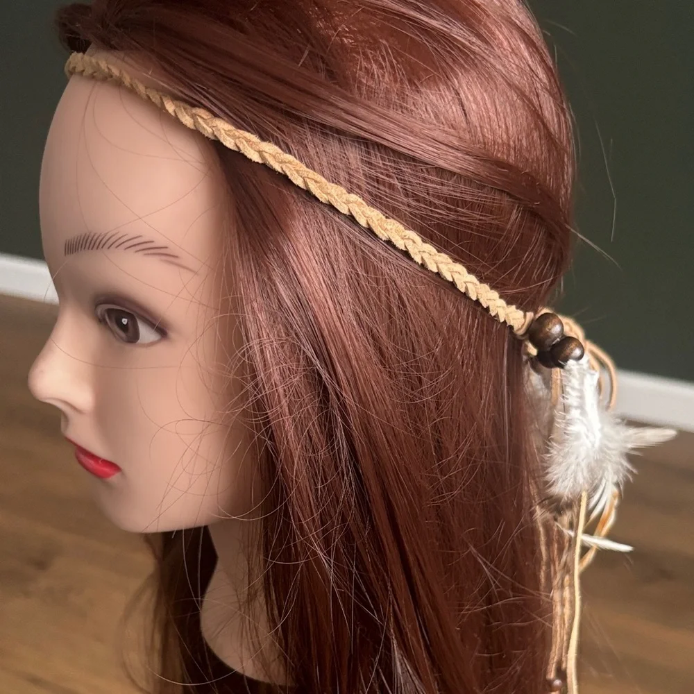 Boho Festival Feather Hair dress - Picture 2 of 3